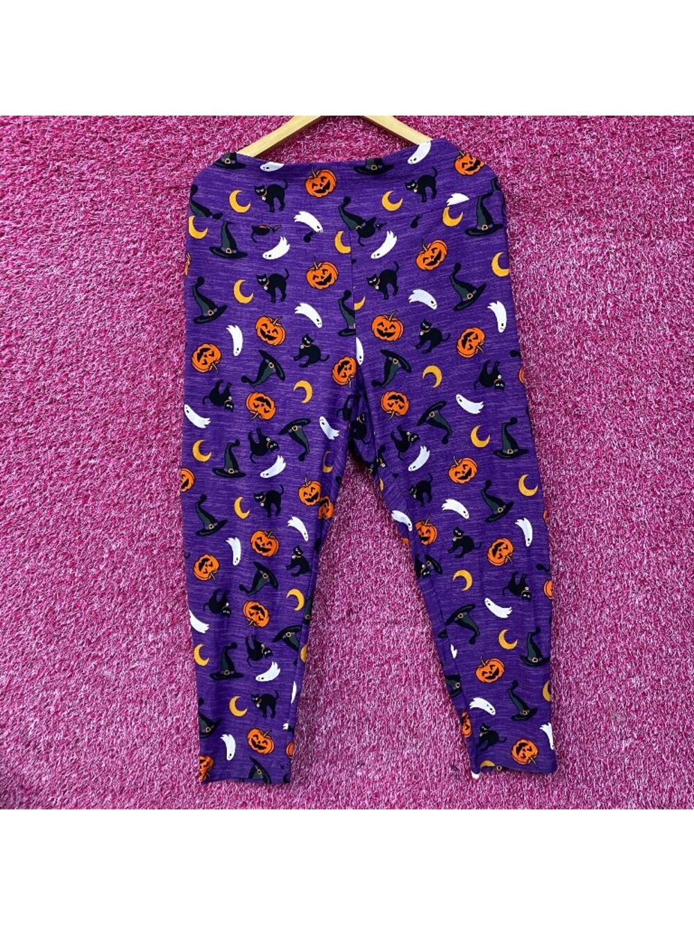 Terra & Sky Halloween-Themed Purple Leggings 3XL